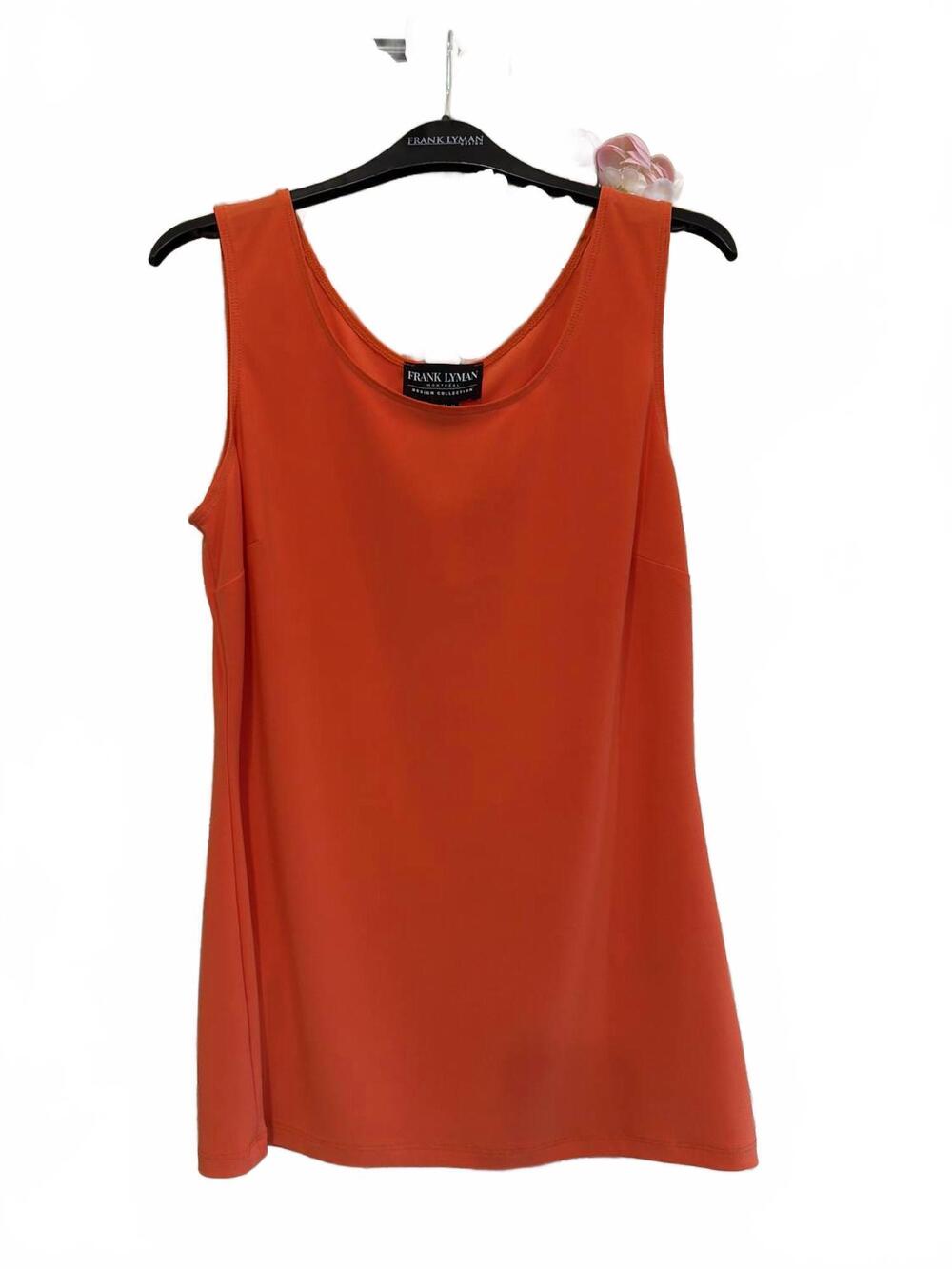 NEW FRANK LYMAN women's sleeveless tank in tangerine